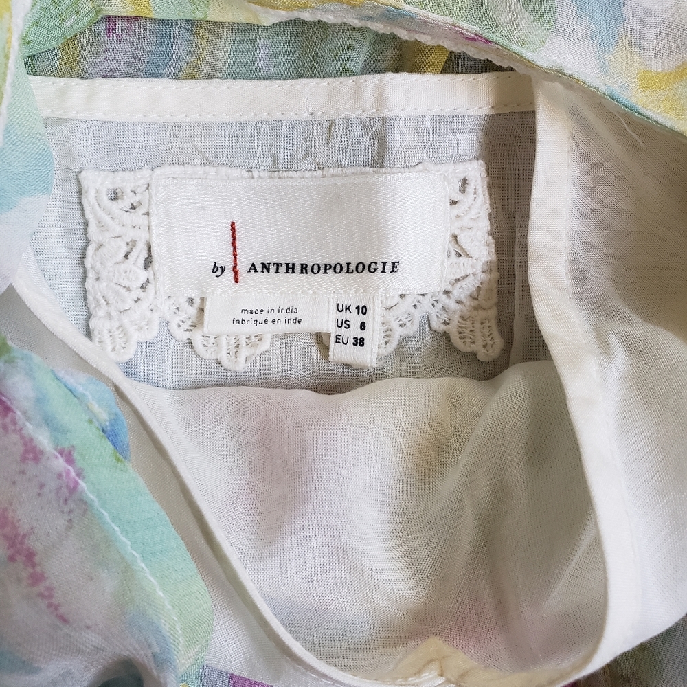 BY|ANTHROPOLOGIE WATERCOLOR MAXI DRESS - Picture 10 of 14